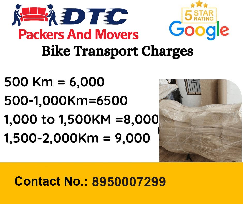 DTC Bike transport charges